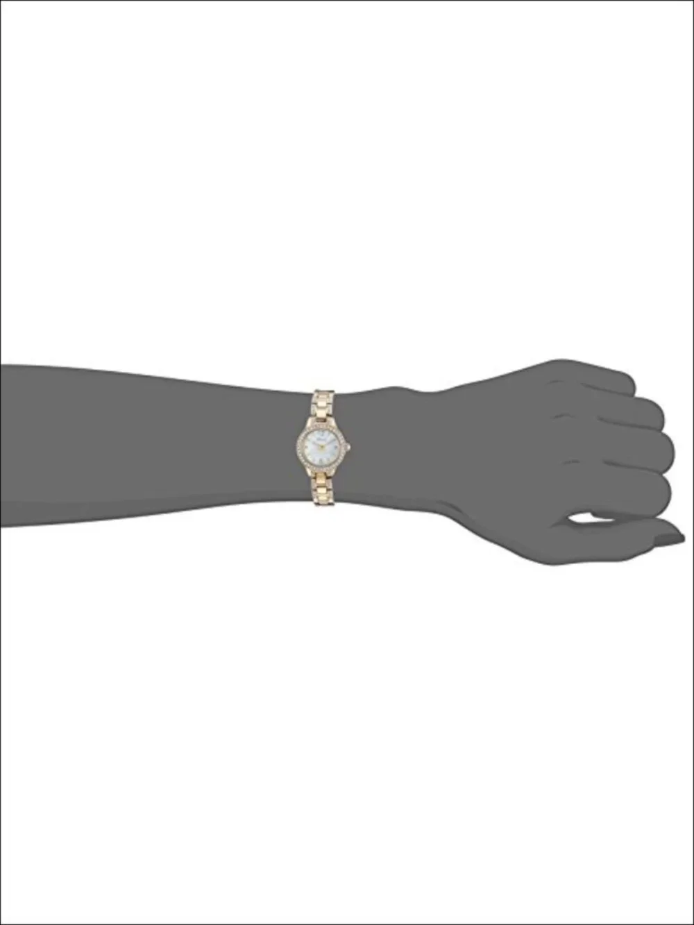 Analog Dress Watch with Mother-of-Pearl Dial, 23mm Case, Quartz Movement